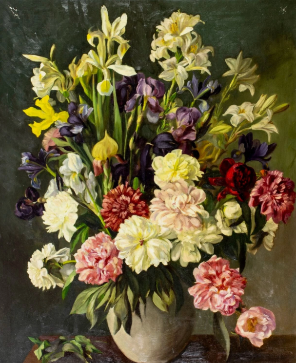 Antique 19C American oil painting 148463